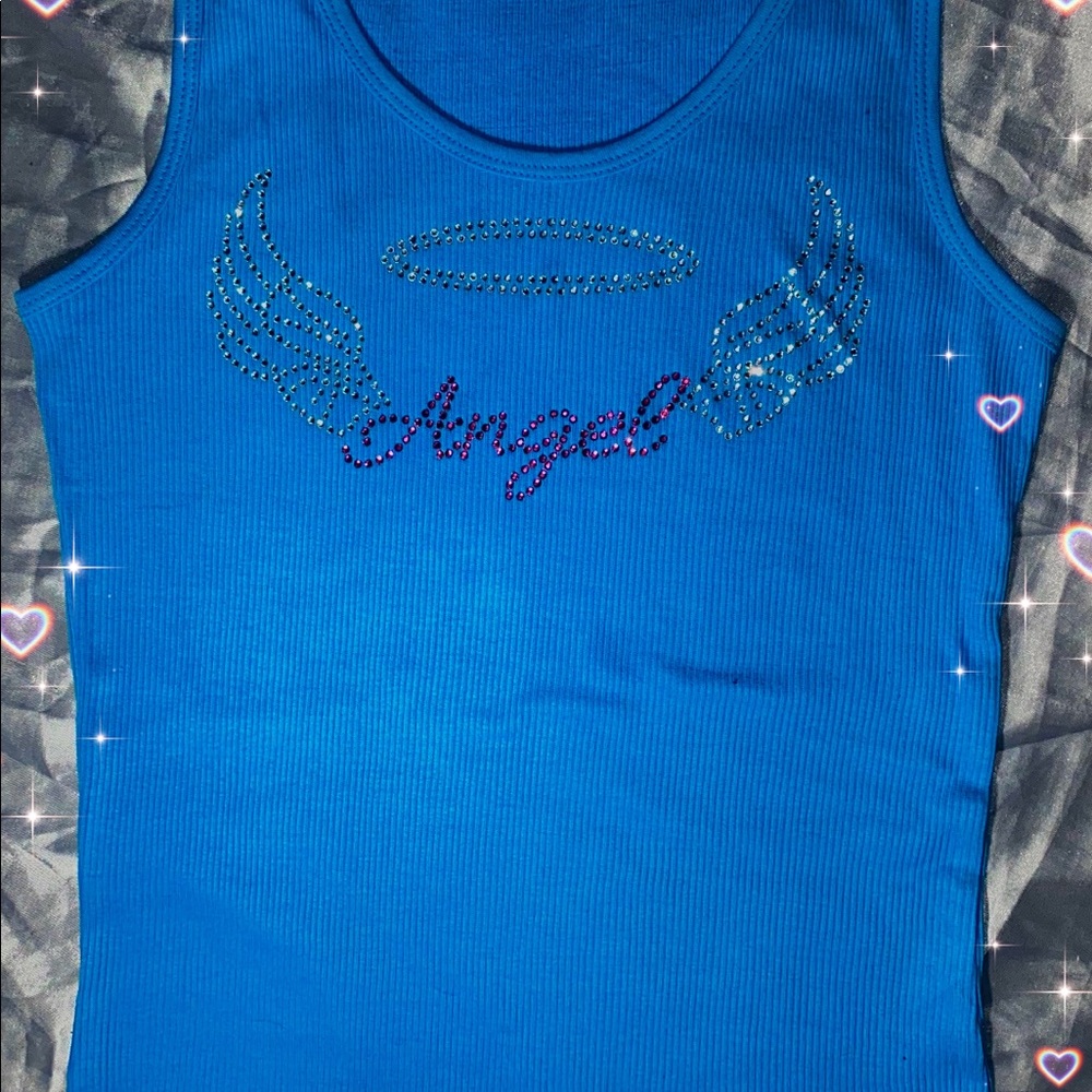 ✨ Angel Rhinestone Tank Top✨ - Picture 3 of 10